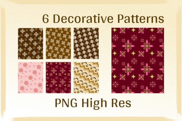 6 Pattern Background Art for Creative Use