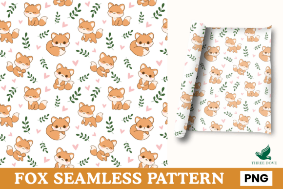Fox Seamless Pattern - 03: A Versatile Digital Design for Creative Projects