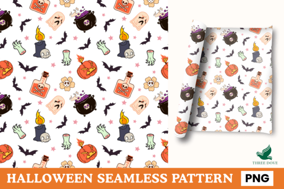 Halloween Seamless Pattern - 03: A Digital Resource for Creative Projects