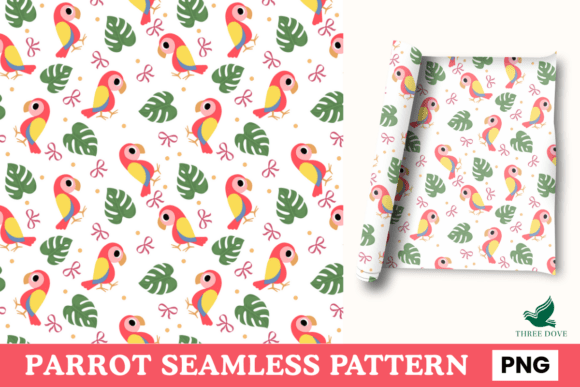 Parrot Seamless Pattern - 01: A Versatile Digital Design for Creative Projects