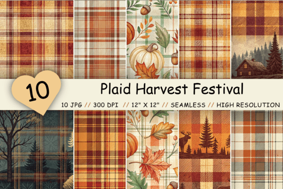 Plaid Harvest Festival Digital Paper: A Versatile Tool for Creative Workflows