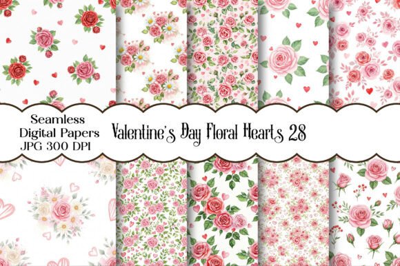 Valentine’s Day Floral Hearts Digital: A Celebration of Love and Artistry